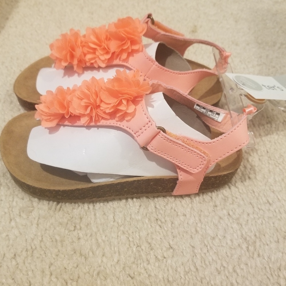 carters girls sandals size 11 - new with tags